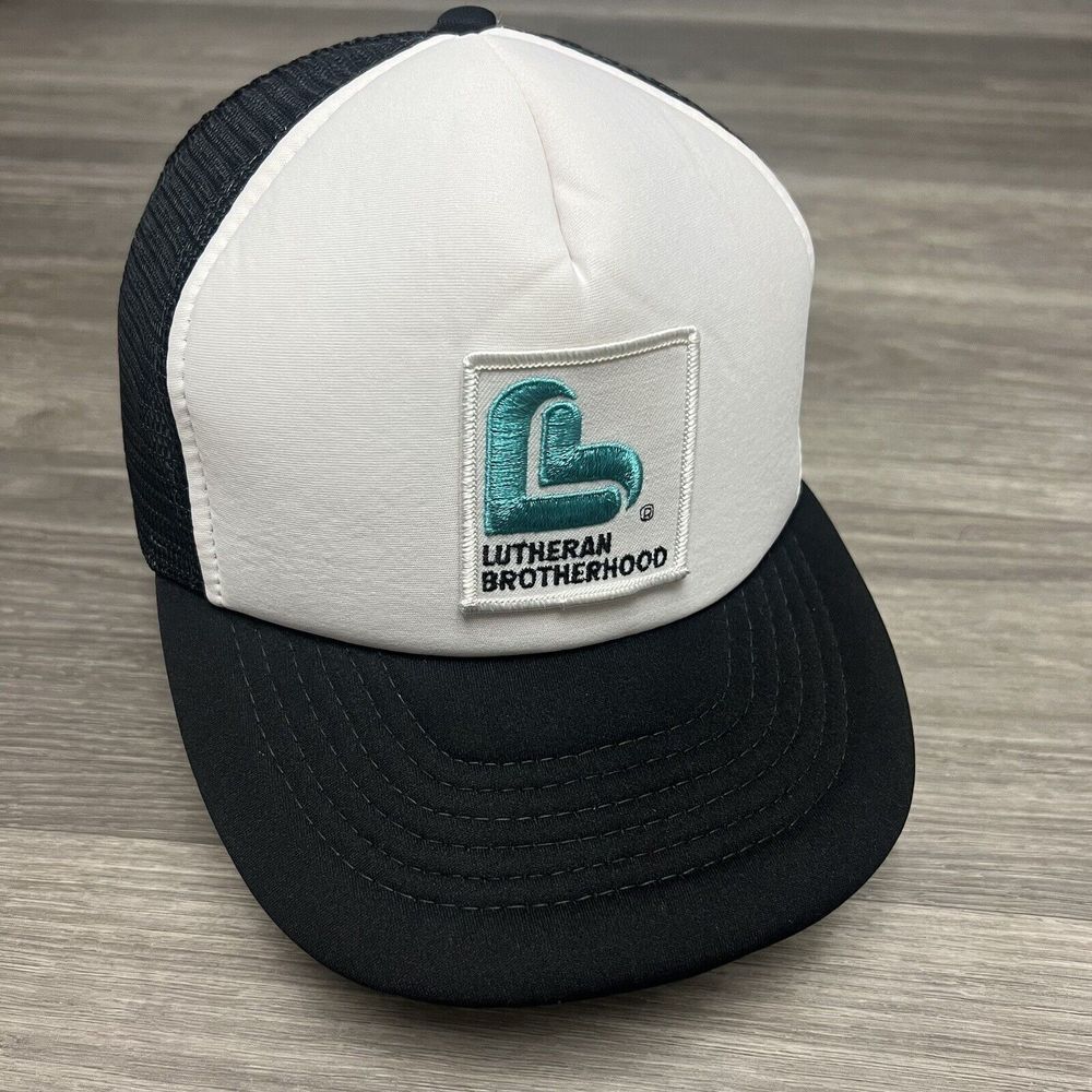 True Vintage 80s Lutheran Brotherhood Snapback Hat God Jesus Foam Trucker Cap